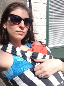 Getting some sun with Tante
