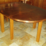 Pecan Copper Table