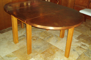 Pecan Copper Table