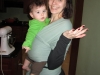 Tante is learning about babywearing
