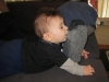 Daddy's foot is yummy