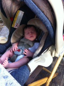 Out at dinner in a "sling"