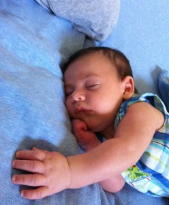 Asleep at nap time