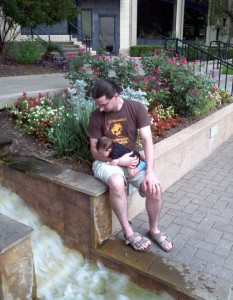Staring at the water
