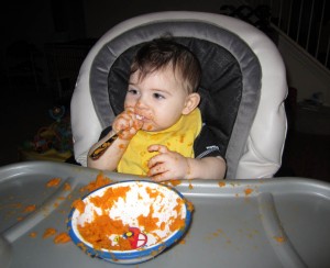 Mmmm...spoon much better than sweet potato.